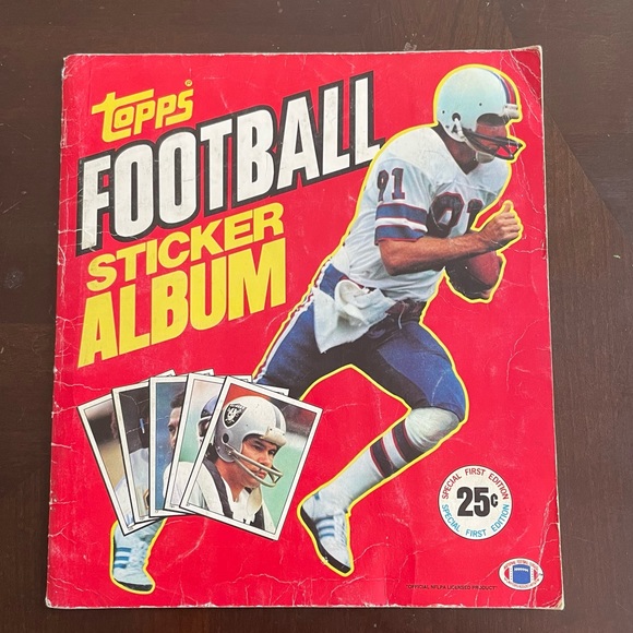 1981 Topps Football Sticker Yearbook - Picture 1 of 2